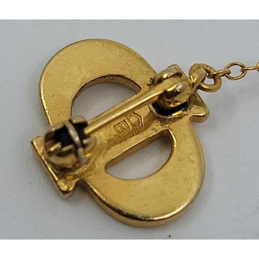 Vintage BETA SIGMA PHI Enamel Sorority Pledge Pin Pinback With Pearl's Antique